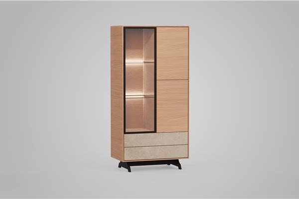 Vitrine à 3 portes - Meubles en chêne